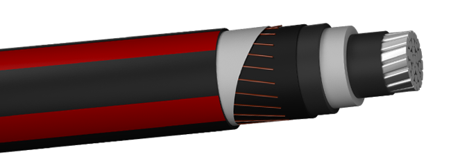 MV-90 XLP INSULATED, PVC JACKETED FOR 5, 15, 25 AND 35 kV FOR WET ENVIRONMENTS